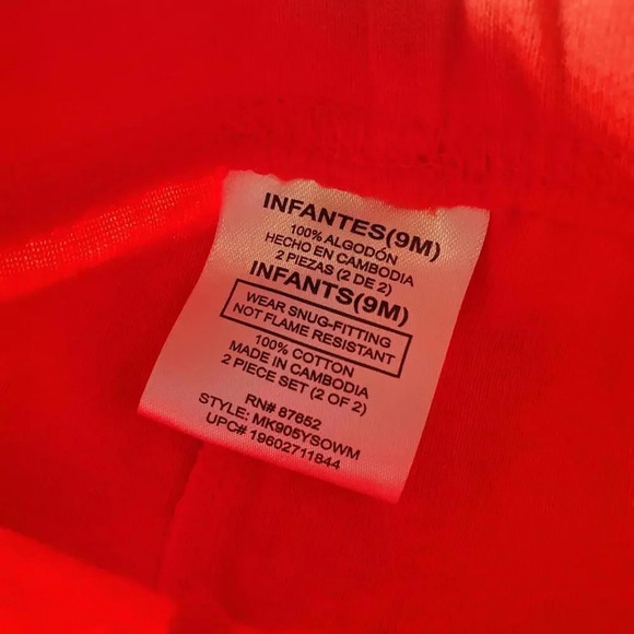 NWT Mickey Mouse Baby Boy T-Shirt, Short, and Pants Pajama Set, 4-Piece, Size 9M - Picture 6 of 9